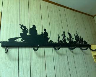 metal iron coat rack