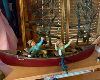 alligator fishing boar