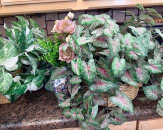 Lots of faux plants!