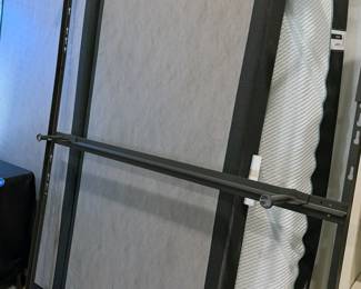 TempurPedic Pro Adapt king mattress with risers (two twin mattresses) + metal bedframe