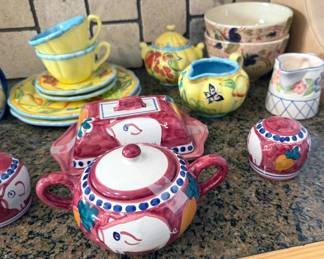 Assorted ceramic tea wares
