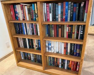 Lots of books! Coffee Table: art, travel, atlases
Novels: Vince Flynn, John Sandford, John Grisham, Tom Clancy, WEB Griffin, David Baldacci, Stephen King, Maeve Binchy, Diana Gabaldon, Tami Hoag
Vintage: Pearl Buck, Virginia Wolfe, AA Milne, Cleveland Armorie
