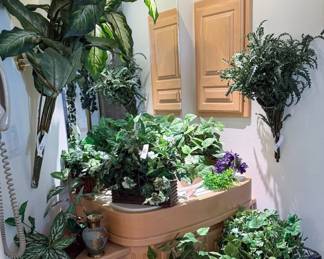 Lots of faux plants!