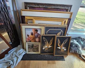 Various art and frames