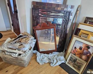 Various vintage mirrors
