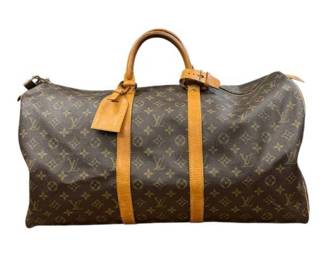 Louis Vuitton Monogram Keepall Bandoulière 55 Travel Bag