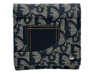 Christian Dior Trotter Canvas Tri-Fold Wallet