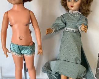 Working Hair Chrissy & A Vogue doll (home made outfit)