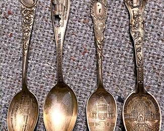 Sterling Silver Souvenir Spoons