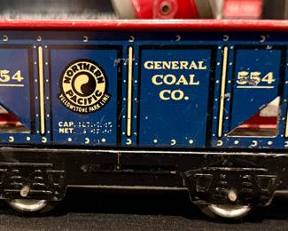 Tin Litho Pre-War Train Set with Locomotive