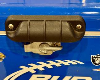 2 Budweiser Light NFL Stools and Cooler