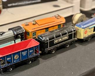 Tin Litho Pre-War Train Set with Locomotive