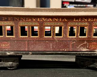 Pre-War Tin Litho Passenger Train Cars