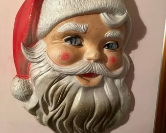 Large Vintage Styrofoam Santa Head