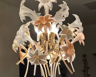 Frano Luce Large Murano Lilly Chandelier