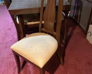 Mid Century Modern Dining Table w/ 6 Chairs, China Cabinet & Server