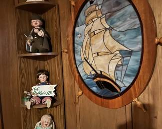Dolls, Stained Glass Ship