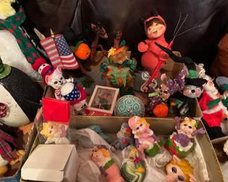 Annalee - Christmas, Halloween & July 4th, Miss Piggy Ornaments