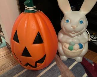 Blow Molds - Pumpkin, Bunny Rabbit