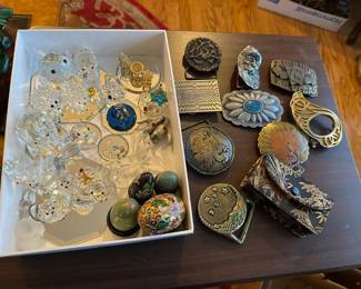 Swarovski Figures, Belt Buckles