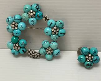 18K DIAMONDS BROACH / RING