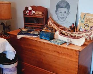 Handmade lift top chest