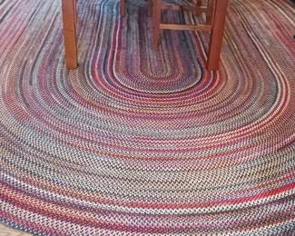 Gorgeous room size braided rug.