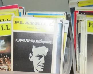 Collection of Playbill theater programs