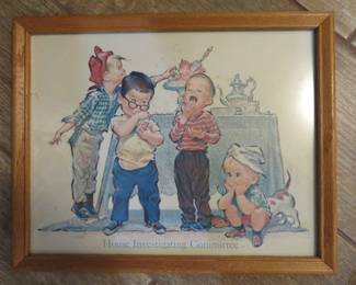 Reproduction Print Norman Rockwell's "The House Investigating Committee"