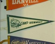 Vintage Felt Souvenir Pennants, The Cedars, Norfolk VA, Danville VA, Knoxville