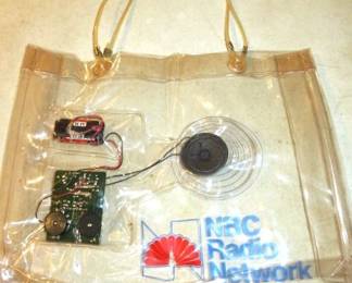 Vintage Novelty Radio Tote Bag by NBC Network