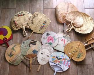 Collection Various Hand Held Fans