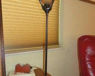 One Light Rust Table Lamp