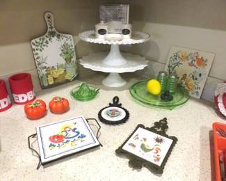 Fenton Milk Glass Pedestal Cake Stands/Trivets