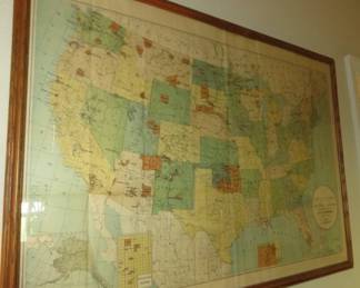 1893 Indian Reservations within the limits of the United States Map by Hon. D. M. Browning