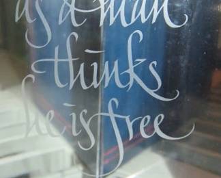 So far as a man thinks he is free - Ralph Waldo Emerson 1803-1882