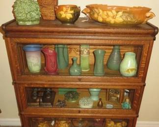 Antique Globe Wernicke 3 Stack Barrister Bookcase