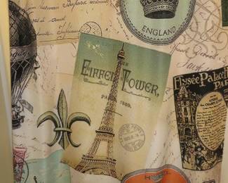 Paris Eiffel Tower Shower Curtain