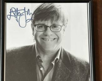 Autographed Elton John picture est. approx. 2008