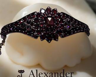 Antique Bohemian Garnet Bracelet