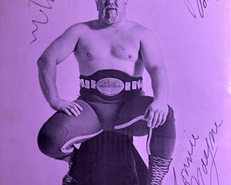 Vintage Signed Wrestling Photo of Lonnie Mayne “Moondog Mayne”