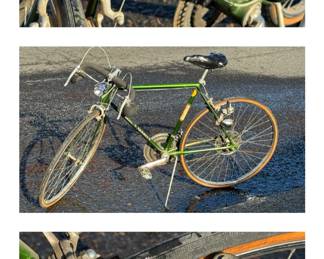 vintage green Schwinn Varsity road bike
