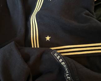 RARE WWII US Navy wool sailor's uniform jumper & pants with a Pharmacist's Mate 1st Class (PhM1c) patch.