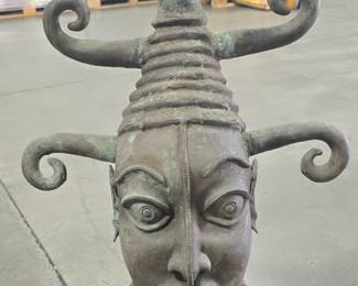 Very Large Benin Bronze Head