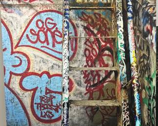 Richard Ehrlich Belmont Park, LA Graffiti BP 19 (the ladder)