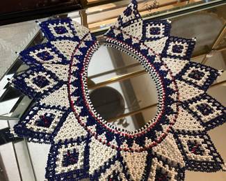 large beaded collar    