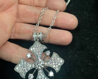 espo .925 cross necklace $59