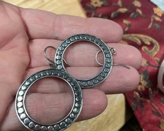 CLOSER LOOK STERLING EARRINGS $25