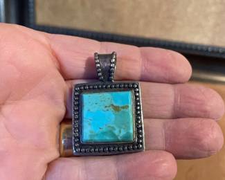 .925   pendant  $25  turquoise 