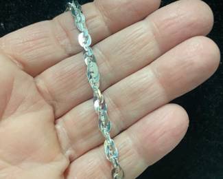 LONG BLING SHINY .925 CHAIN APPROX  32 IN OR MORE   $35